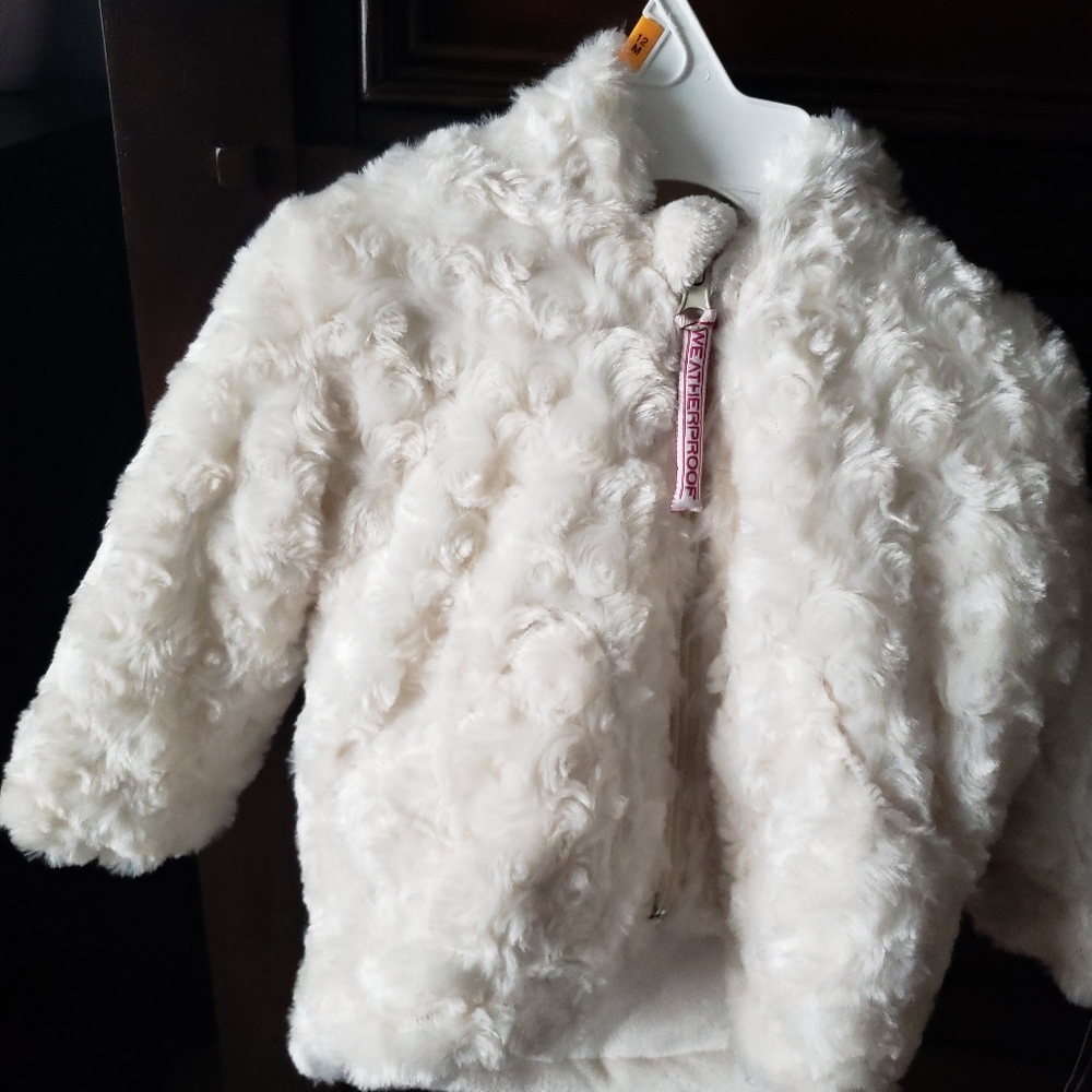White toddler jacket
